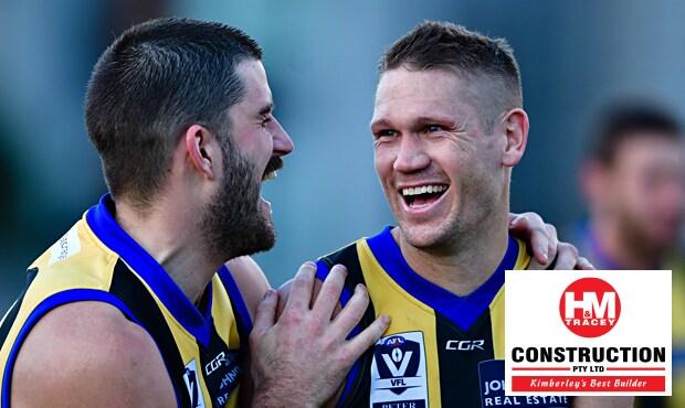 Saints Sam Gilbert and Josh Bruce were both influential in Sandringham's upset win over the 'Borough. - St Kilda Saints,VFL,Josh Bruce,Tom Hickey,Darren Minchington,Nathan Freeman,Ed Phillips,Rowan Marshall,Nathan Wright